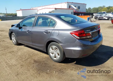 2015 Honda Civic Lx из США, поврежденный, VIN 19XFB2F51FE255436